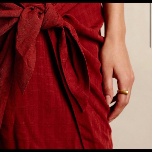 Anthropologie Maeve Bloomsbury Tie Dress Size 2 - Picture 7 of 10